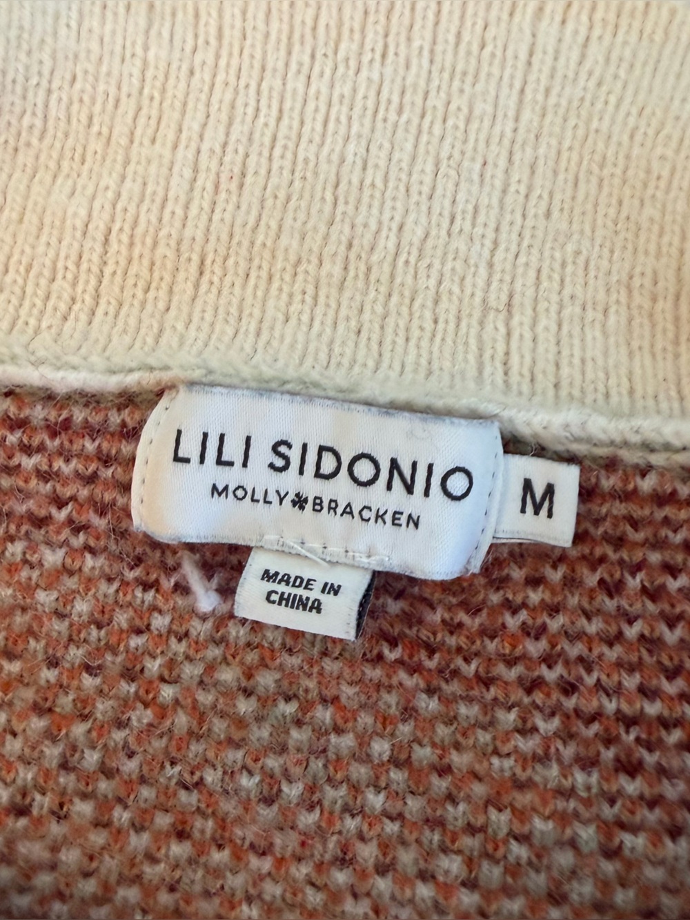 Lili Sidonio Cropped Geometric Knit Cardigan - Picture 2 of 3